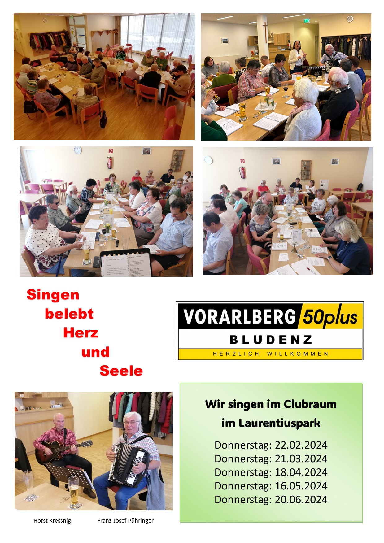 Plakat fürs singen 24